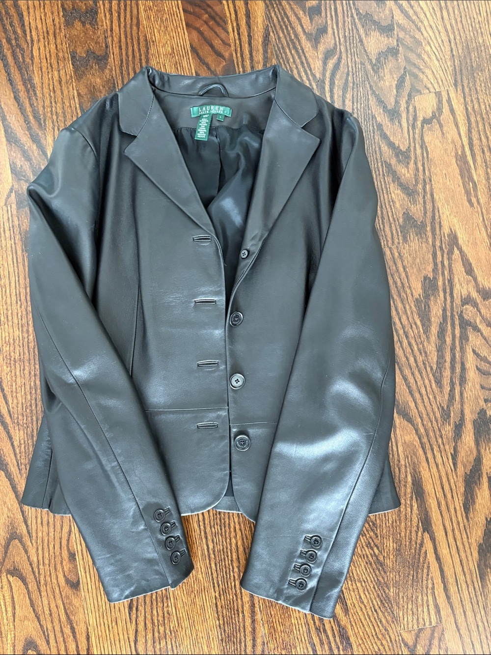 Ralph Lauren 100% Leather Jacket/Blazer